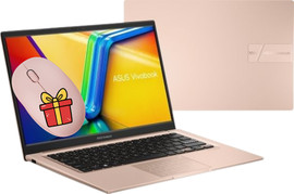ASUS מחשב נייד Asus 15.6" FHD Core i3 8GB 512GB SSD + עכבר אלחוטי ורוד