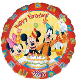 Disney בלון מיילר 18- מיקי וחברים יום הולדת שמח