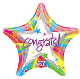 Anagram בלון מיילר 18-אנגלית Congrats כוכב צבעי