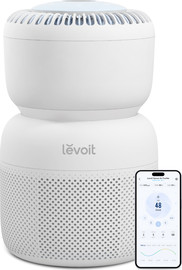 LEVOIT מטהר אוויר עם מפיץ לחות רעש לבן לתינוקות ותאורה דגם LAP-B851S-WEU