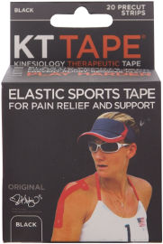 KT TAPE רצועות פלסטר חתוך שחור