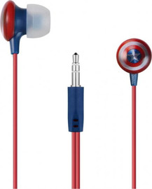 מרוול אוזניות חוט תוך-אוזן In-Ear לילדים - Marvel Captain America
