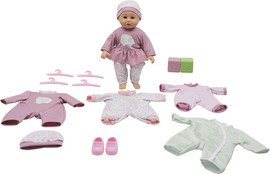 Gigo Toy בובה עם בגדים להחלפה My LiL Wardrobe בגודל 14 אינץ' מבית Gigo Toy