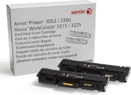 XEROX אריזה של 2 יח' טונר שחור מקורי Xerox 106R02782 (סה"כ 6,000 דפים)