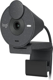 LOGITECH מצלמת רשת Logitech Brio 300 Full HD Webcam With Privacy Shutter - צבע שחור