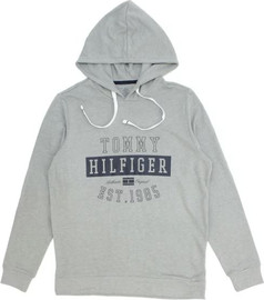 TOMMY HILFIGER סוויטשירט קפוצ'ון מודפס  -פרנץ' טרי  TOMMY HILFIGER