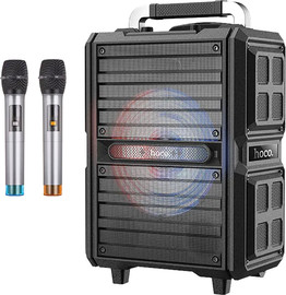 HOCO רמקול קריוקי נייד אלחוטי HOCO DS24 בהספק 50W עם שלט ועוצמה נפרדת