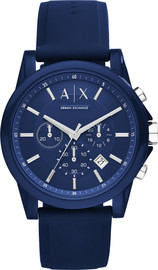 ARMANI EXCHANGE ANALOG WATCH 0 JWL SS PLASTIC STRAP