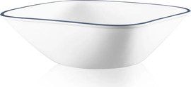 Corelle בול למרק מרובע 650 מ"ל פס כחול קורנינג, תוצרת ארה"ב