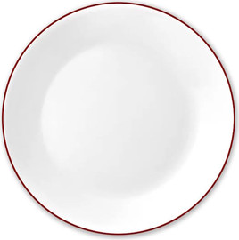 Corelle צלחת מנה עיקרית פס אדום קורנינג