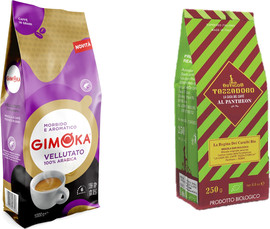 Gimoka 2 ק"ג פולי קפה איטלקי  TAZA A DORO / GIMOKA אורגני המקורי מרומא