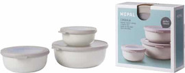 Mepal סט 3 קופסאות אחסון Cirqula לבן Mepal