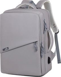Camel Mountain תרמיל הגב Vaeliryn™ Signature מבית כאמל מאונטיין – נפח 55 ליטר, מתאים למחשב עד 16 אינץ' - אפור בהיר