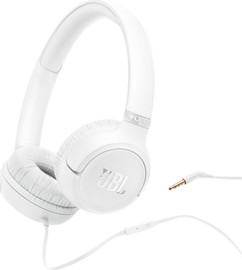 JBL אוזניות קשת חוטיות JBL ג'יי בי אל Tune 530 Wired - לבן