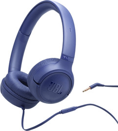 JBL אוזניות קשת חוטיות JBL ג'יי בי אל Tune 530 Wired - כחול