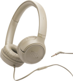JBL אוזניות קשת חוטיות JBL ג'יי בי אל Tune 530 Wired - בז'