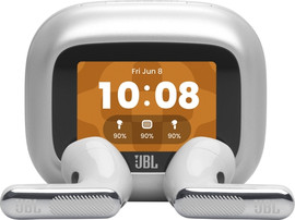 JBL אוזניות אלחוטיות עם ביטול רעשים JBL ג'יי בי אל Live Flex 4 כסוף