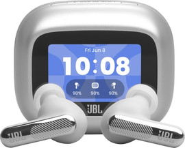 JBL אוזניות אלחוטיות עם ביטול רעשים JBL ג'יי בי אל Live Beam 4 כסוף