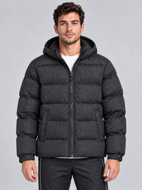 Aldo Moro מעיל אלדו מורו Down Zipper & Hoodie גברים