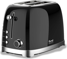 סול מצנם מפואר 2 פרוסות Sol SL-7203 שחור