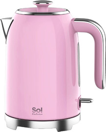 סול קומקום חשמלי מפואר 1.7 ליטר Sol SL-7001 וורוד