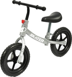 Skater צבע כסף - SKATER EASY WAY – אופני איזון ודחיפה דינמיים בעיצוב זהב או כסף לילדים צעירים (גילאי 2–5)!