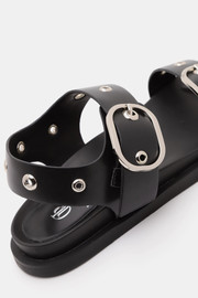DISCO ROSSO סנדלי דיסקו רוסו 2 Buckles נשים