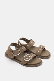 DISCO ROSSO סנדלי דיסקו רוסו 2 Buckles נשים