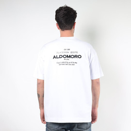 Aldo Moro חולצת טישירט קצרה אלדו מורו Back Print גברים