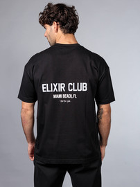 elixir חולצת טישירט קצרה אליקסיר Back Embroidery גברים