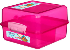 SISTEMA קופסת אוכל סיסטמה עם חלוקה פנימית, 1.4 ליטר - לאנצ'