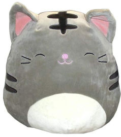 Squishmallow בובת כרית רכה טלי החתולה האפורה 12 ס"מ