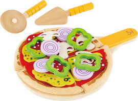 HAPE משחק דמיון באוכל בצורת פיצה דגם HomeMade Pizza