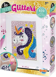 Buki France ערכת יצירה בפסיפס נוצץ חד קרן דגם Be Teens Glitters - Unicorn