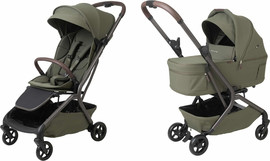 Sport Line עגלה לתינוק משולבת כולל אמבטיה וטיולון מאושרים עליה למטוס דגם Unico צבע העגלה forest