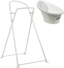 Shnuggle אמבטיה זוכת פרסים לתינוק כולל מעמד דגם Bath With Plug & Foam Backrest