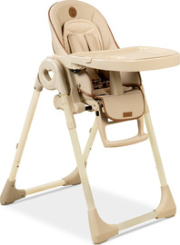 bebe כסא אוכל בעל ריפוד דמוי עור דגם Woody Regular צבע בז