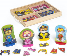 melissa and doug סט הלבשה מגנטי מפרץ ההרפתקאות 64 חלקים דגם PAW Patrol Magnetic Pretend Play