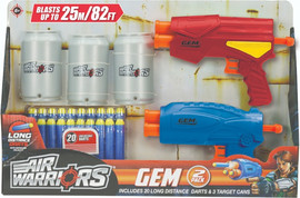 AIRWARRIORS זוג אקדחים עם פחית אימון דגם GEM