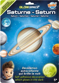 BRAINSTORM מדבקה זוהרת בחושך שבתאי דגם Saturn