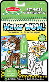 melissa and doug חוברת טוש המים דגם מבוך חיות מחמד | Pet Maze