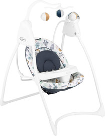 Graco נדנדת תינוק חשמלית כולל שנאי ניידת דגם Loving&Hug צבע הנדנדה into-the-wild