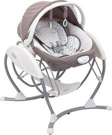 Graco נדנדת תינוק יוקרתית 2ב1 דגם Swing Glider Elite scatter-geo