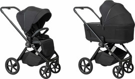 Sport Line עגלה לתינוק משולבת כולל אמבטיה וטיולון דגם Cielo XL 2026 צבע שחור