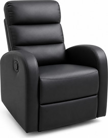 BSMART כורסת הנקה כוללת ריקליינר מסתובבת 360 דגם Comfort צבע שחור