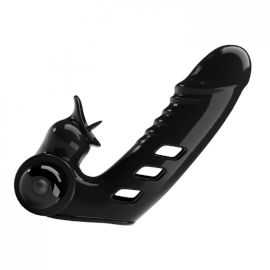 סקס סטייל ויברטור אצבע לגירוי כפול ביד אחת | Finger Rabbit Black