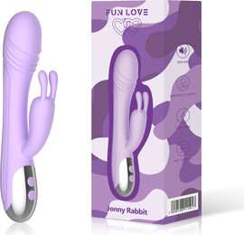 FUN LOVE Jonny Rabbit | ויברטור כפול להנאה מחוויית מולטי אורגזמה גירוי נקודת הג'י ודגדגן