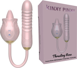 Kinky pinky ויברטור ורד דוחף לשון | Thrusting Rose