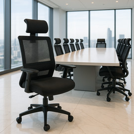 ARGOFLEX כסא מנהלים רחב עם משענת ראש דגם XP-17