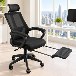 ARGOFLEX כסא מנהלים עם הדום נשלף דגם XP-50 צבע שחור